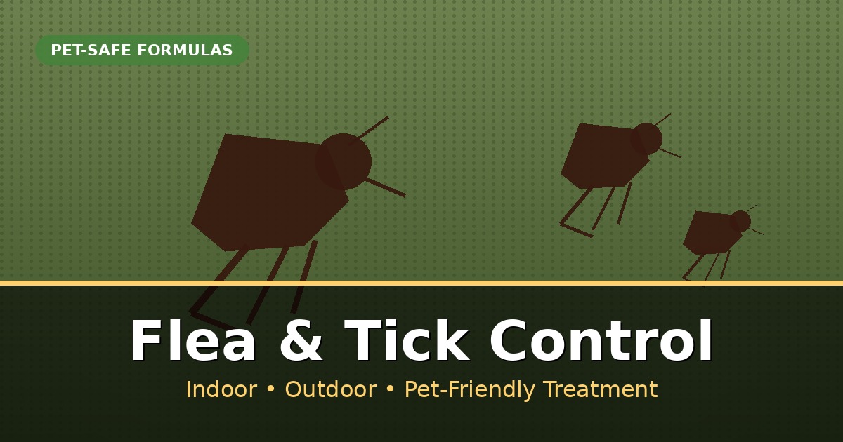 Professional flea and tick control services across Texas — experienced pest control technicians