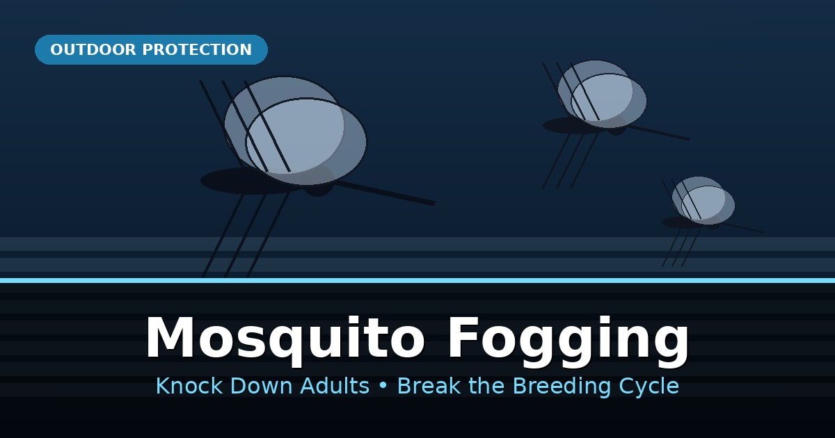 Professional mosquito fogging services across Texas — experienced pest control technicians