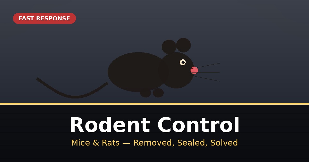 Professional rodent control services across Texas — experienced pest control technicians