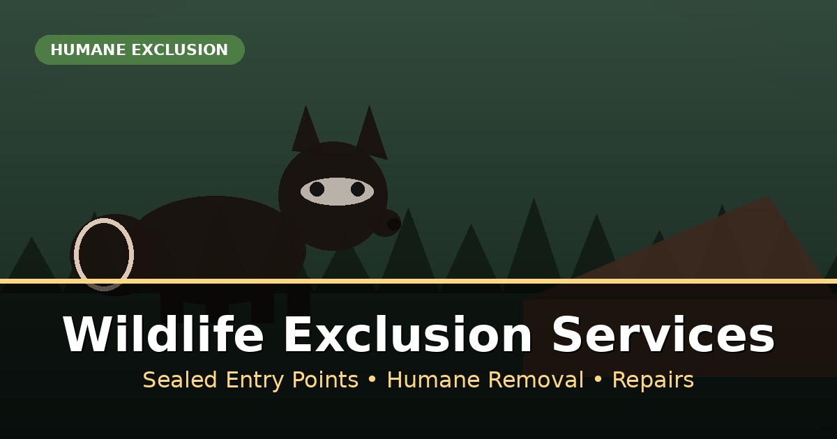 Professional wildlife exclusion services services across Texas — experienced pest control technicians